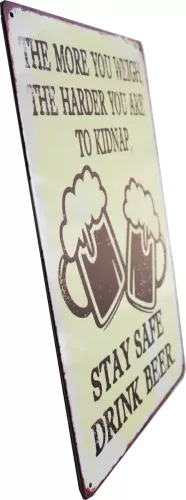 Tavla Plåtskylt Retro