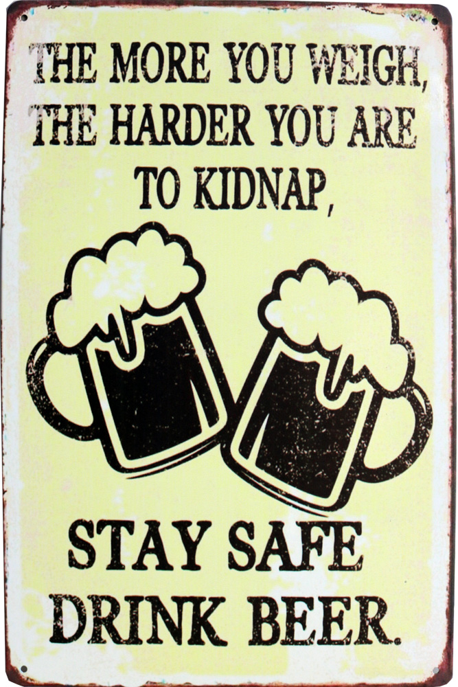 Tavla Plåtskylt Retro