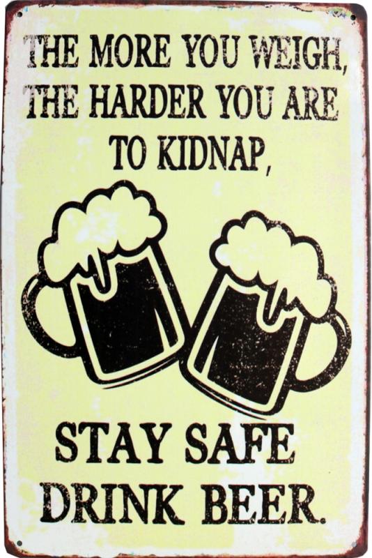 Tavla Plåtskylt Retro