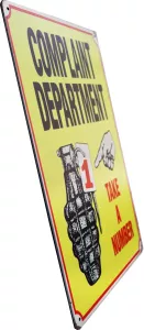 Metallskilt Retro