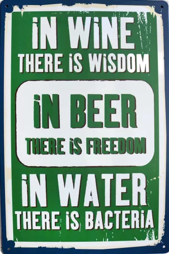 Tavla Plåtskylt Retro