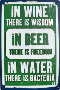 Tavla Plåtskylt Retro