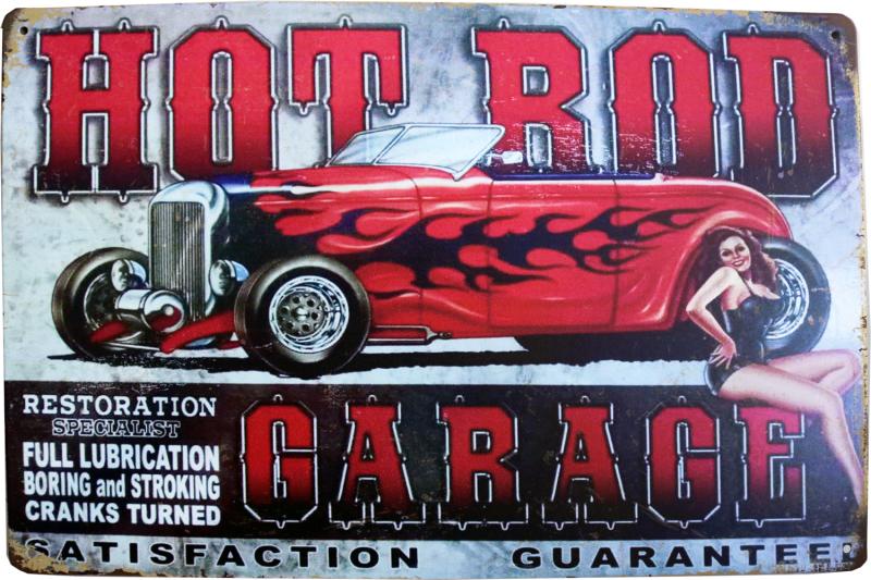 Tavla Plåtskylt Retro