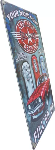 Tavla Plåtskylt Retro