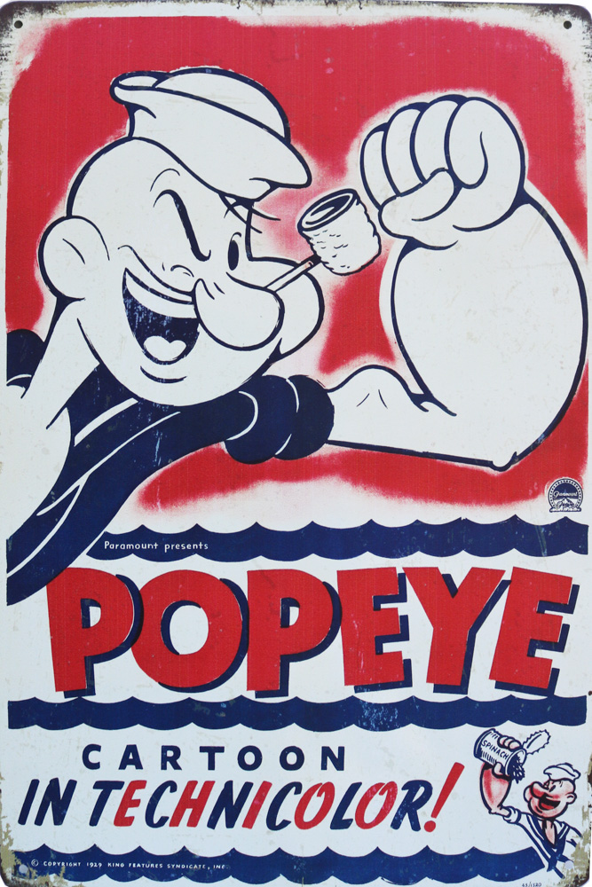 Tavla Plåtskylt Retro