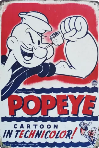 Tavla Plåtskylt Retro