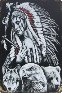 Tavla Plåtskylt Retro