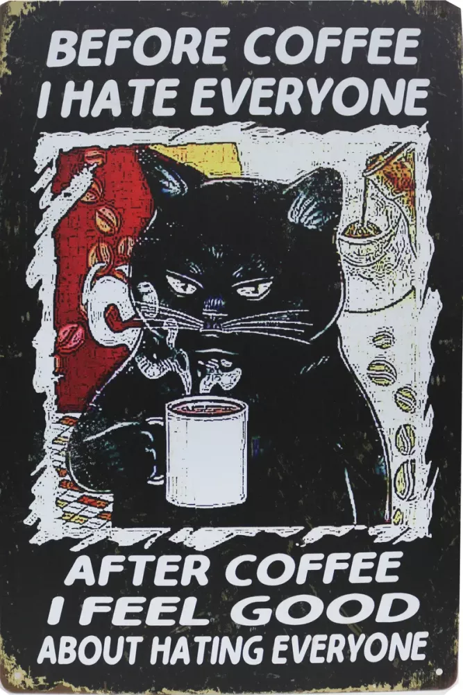 Tavla Plåtskylt Retro