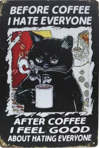 Tavla Plåtskylt Retro