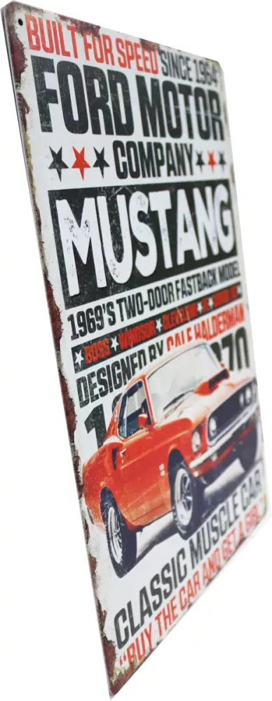 Metallskilt Retro