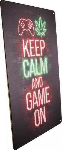 Tavla Plåtskylt Retro Game On