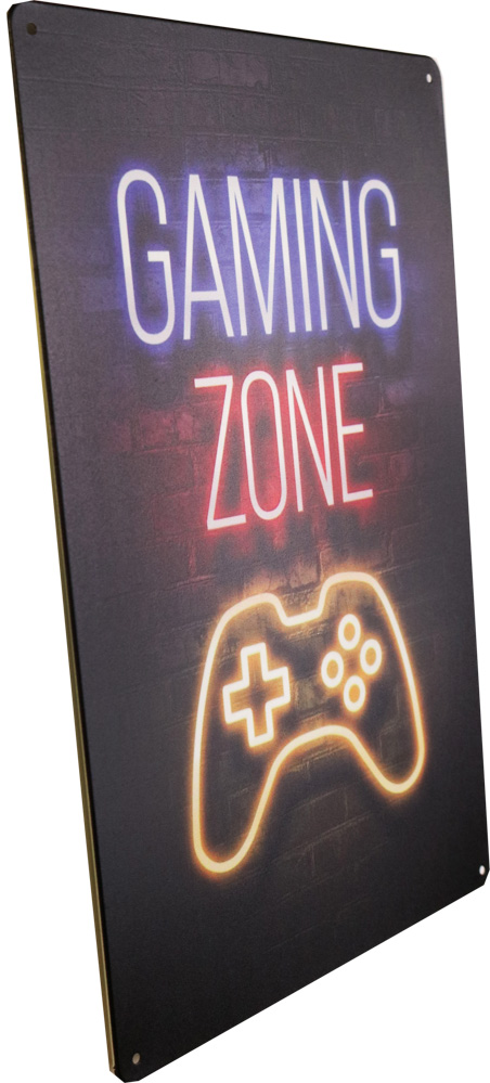 Tavla Plåtskylt Retro Gaming Zone