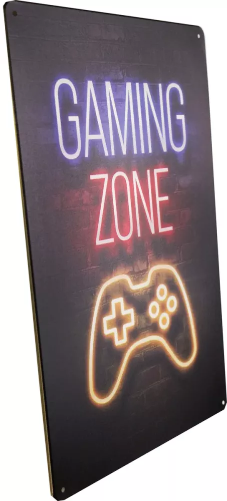 Metallskilt Retro Gaming Zone