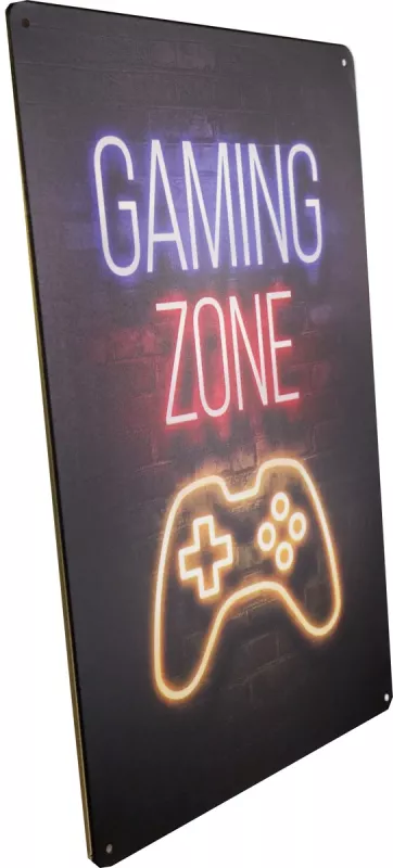 Tavla Plåtskylt Retro Gaming Zone