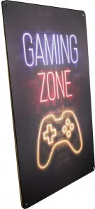 Tavla Plåtskylt Retro Gaming Zone