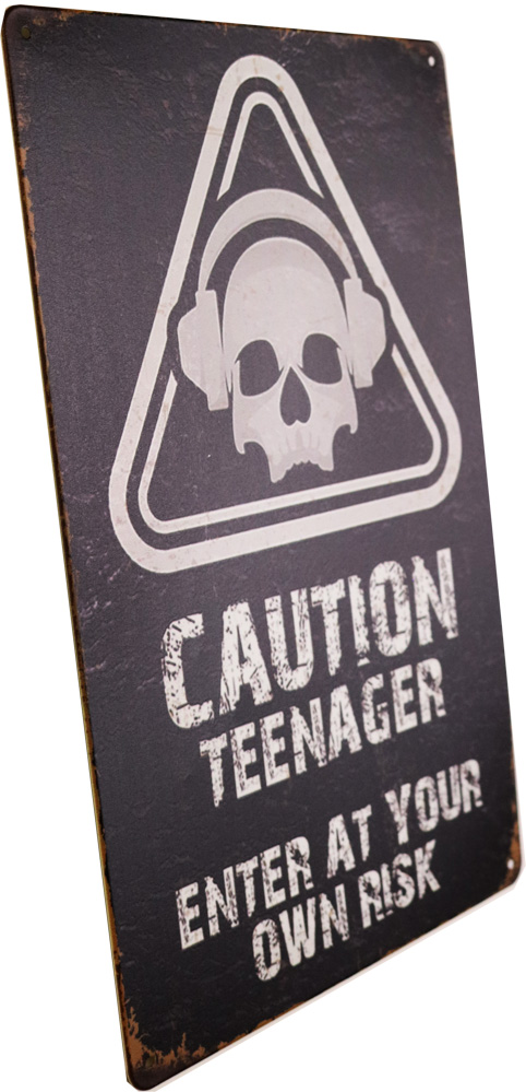 Tavla Plåtskylt Retro Teenager