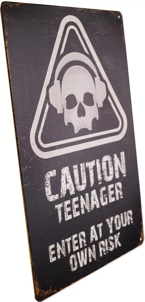 Metallskilt Retro Teenager