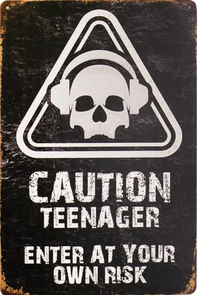 Metallskilt Retro Teenager