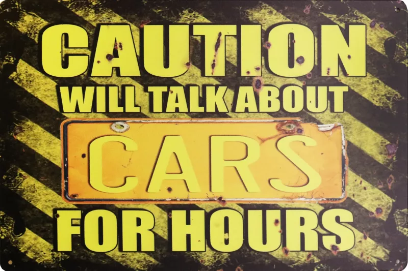 Metallskilt Retro Cars