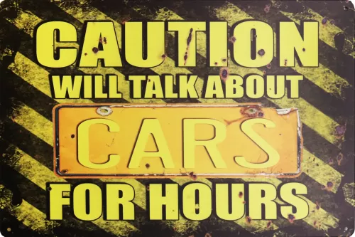 Tavla Plåtskylt Retro Cars