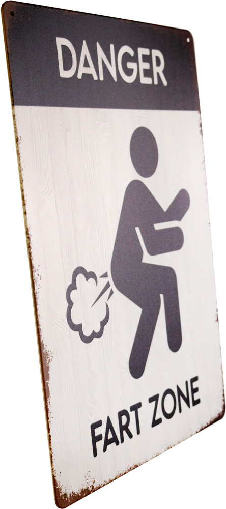 Tavla Plåtskylt Retro Fart Zone