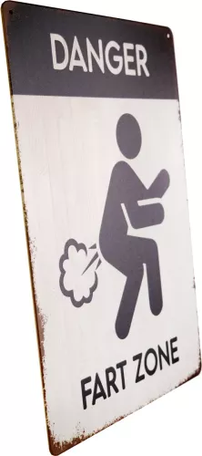 Tavla Plåtskylt Retro Fart Zone