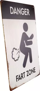 Tavla Plåtskylt Retro Fart Zone