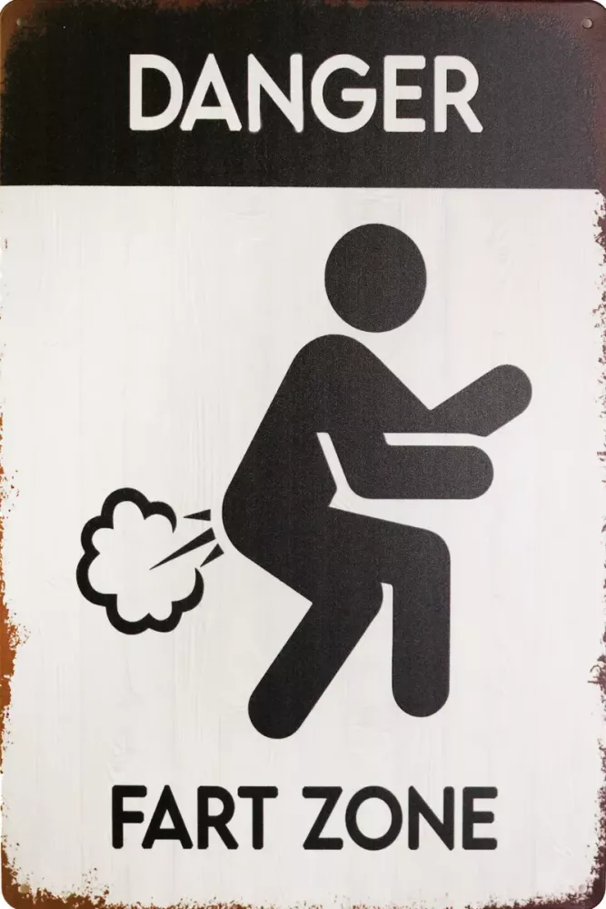 Metallskilt Retro Fart Zone