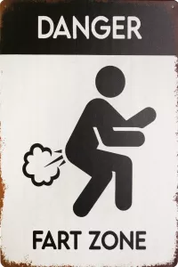 Tavla Plåtskylt Retro Fart Zone