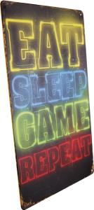 Metallskilt Retro Gaming