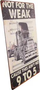 Metallskilt Retro Truck