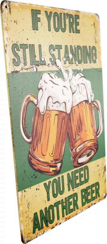 Metallskilt Retro Beer