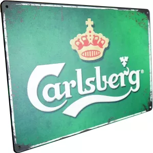 Tavla Plåtskylt Retro Carlsberg