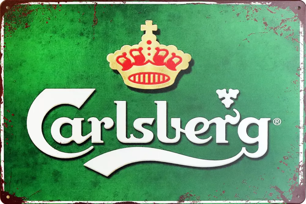 Tavla Plåtskylt Retro Carlsberg