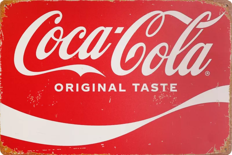 Metallskilt Retro Coca Cola