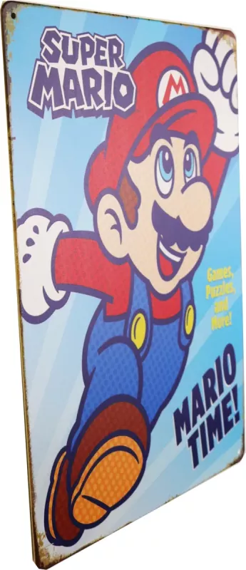 Metallskilt Retro Super Mario