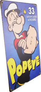 Metallskilt Retro Popeye