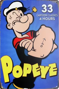 Metallskilt Retro Popeye