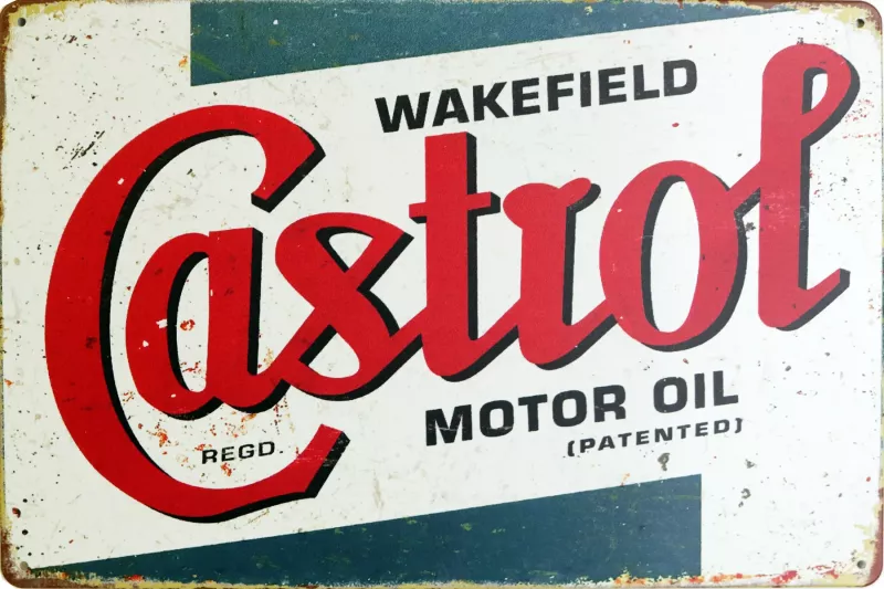 Metallskilt Retro Castrol