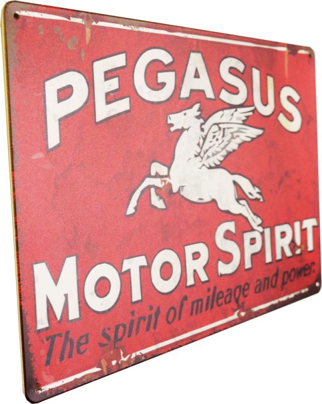 Tavla Plåtskylt Retro Pegasus