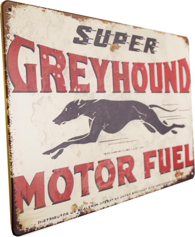 Tavla Plåtskylt Retro Greyhound