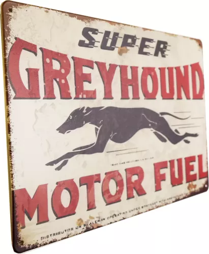 Tavla Plåtskylt Retro Greyhound