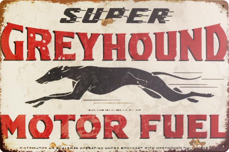 Tavla Plåtskylt Retro Greyhound