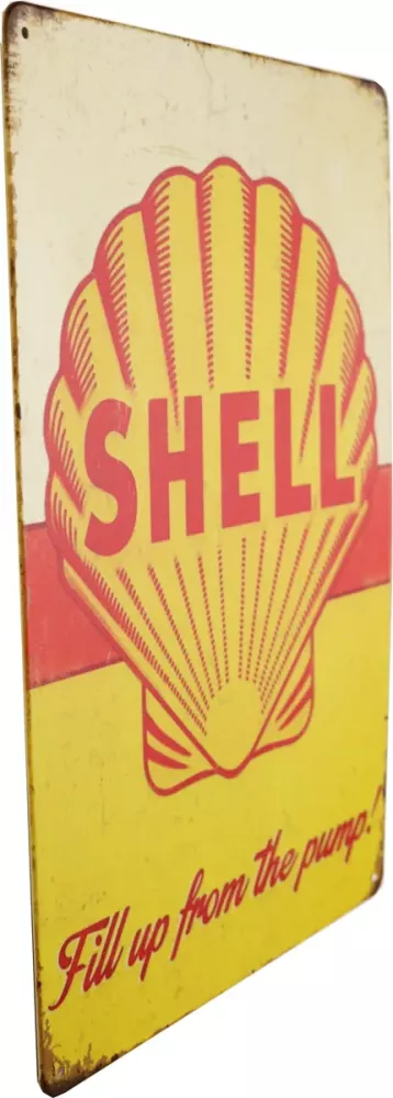 Metallskilt Retro Shell