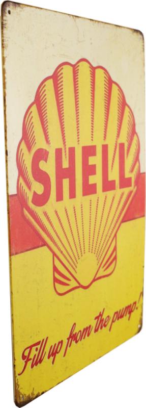 Tavla Plåtskylt Retro Shell