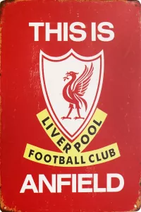 Metallskilt Retro Liverpool