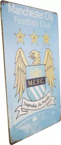 Tavla Plåtskylt Retro Manchester City