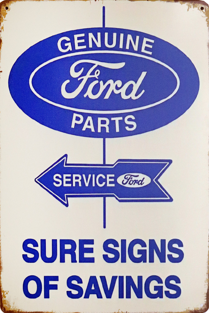 Metallskilt Retro Ford