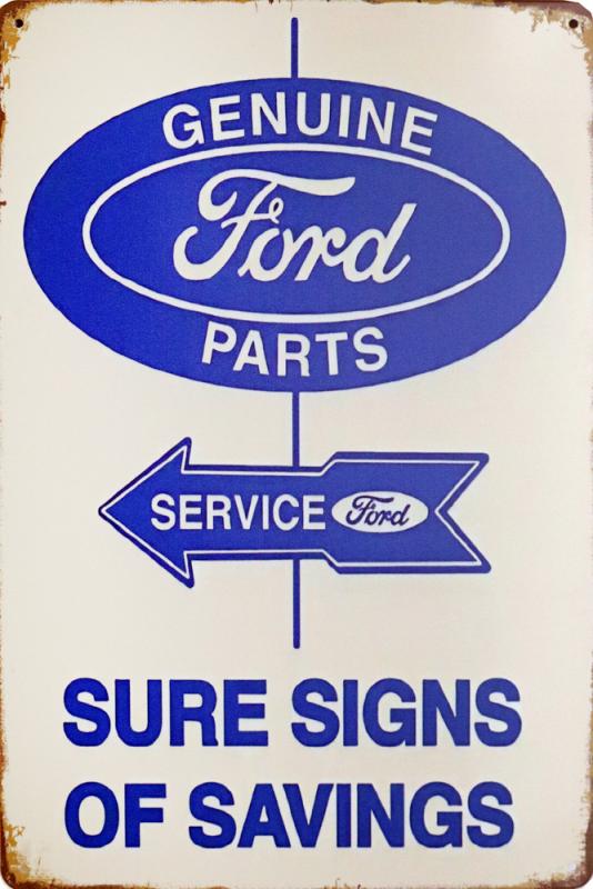 Tavla Plåtskylt Retro Ford