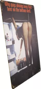 Tavla Plåtskylt Retro Beer